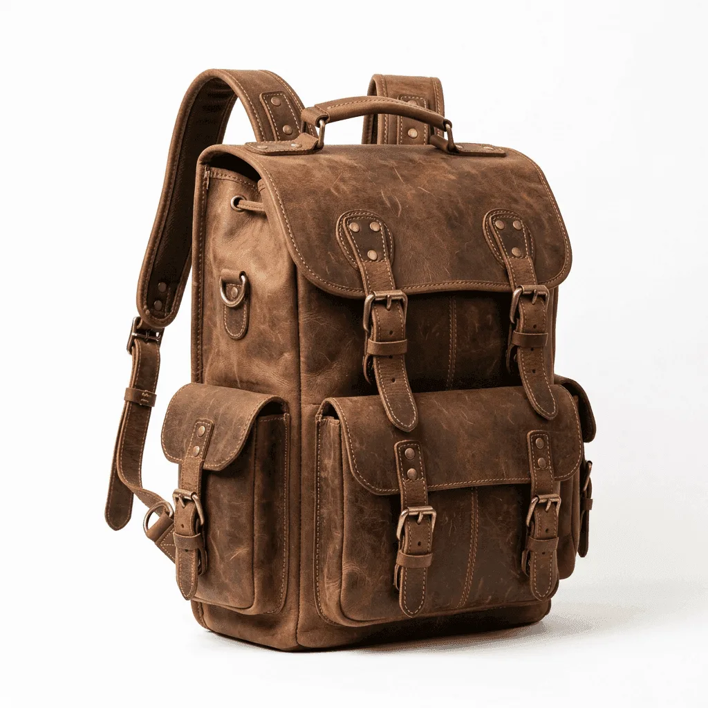 Real Leather Backpack