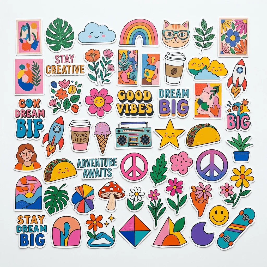 Vinyl Sticker Set x50